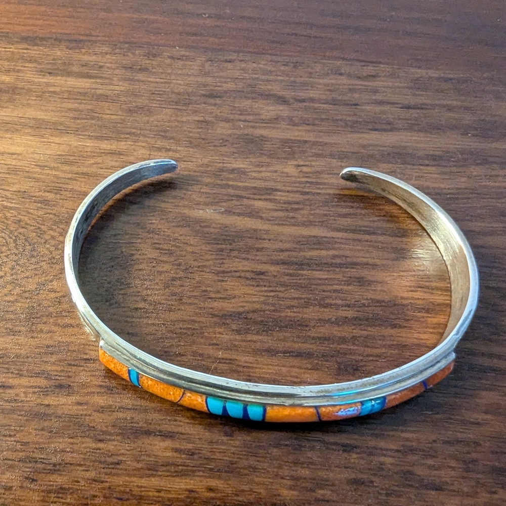 B.G. Mudd Sterling Silver Inlay Bracelet